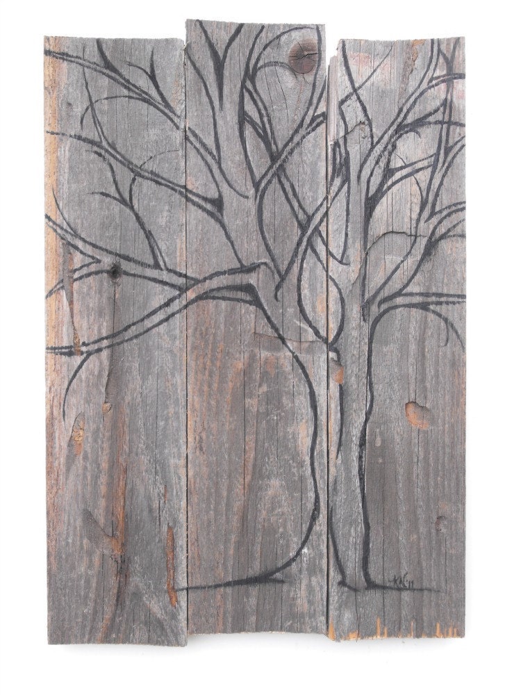 Cherry Tree - Original Painting on Wood