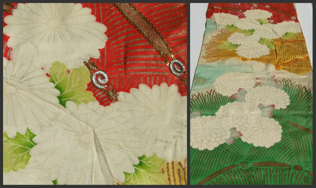 RESERVED Japanese Silk. Kimono / Furisode Sleeve