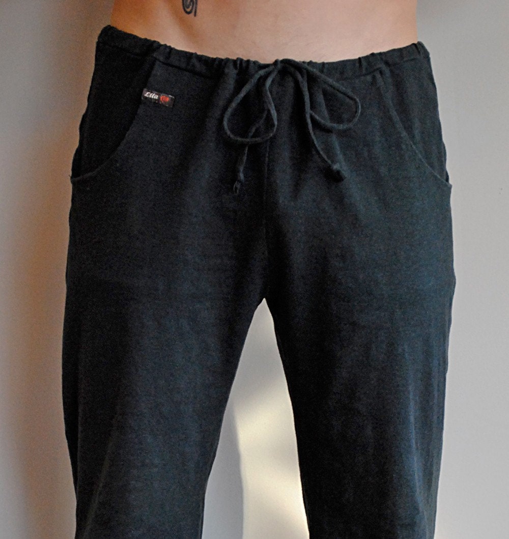 Men's organic yoga pants by "Lila Organics"