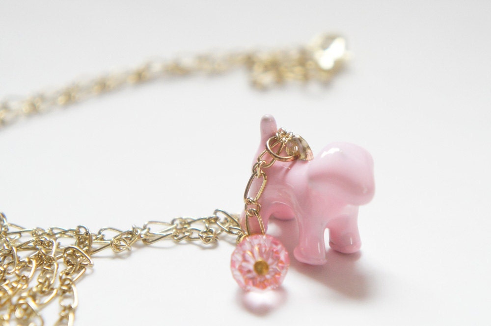 Pink Dog Swarovski Crystal Necklace