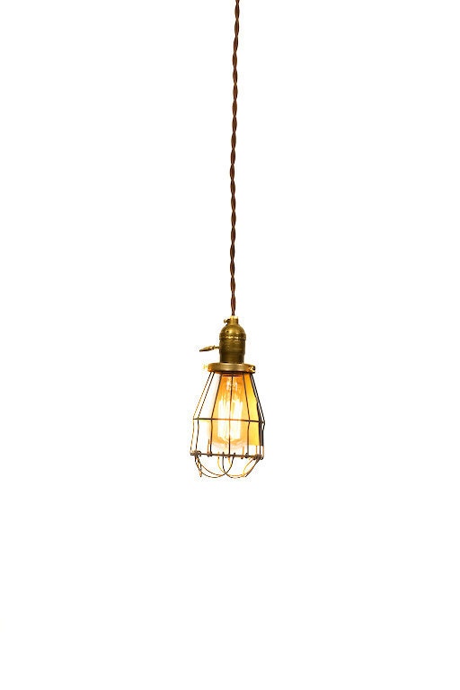 Simply Modern & Vintage Farmhouse Premium Caged Pendant Light