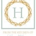 Personalized Labels with Wreath Design, From the Kitchen of...