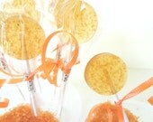 12 Hawaiian Salted Caramel Lollipops-Gourmet Artisan Candy- Natural-Vegan-Made In Hawaii-Hard Candy Suckers-Tropical-Luau- Party Favors