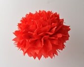 1 Large Tissue Paper Pom Pom - Red