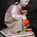 Rare Soviet RUSSIAN DULEVO Porcelain Figurine Statue - Uzbek Girl with TEA pot -