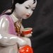 Rare Soviet RUSSIAN DULEVO Porcelain Figurine Statue - Uzbek Girl with TEA pot -