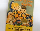 Childrens Christmas Activity Book of Fun from Santa 1934