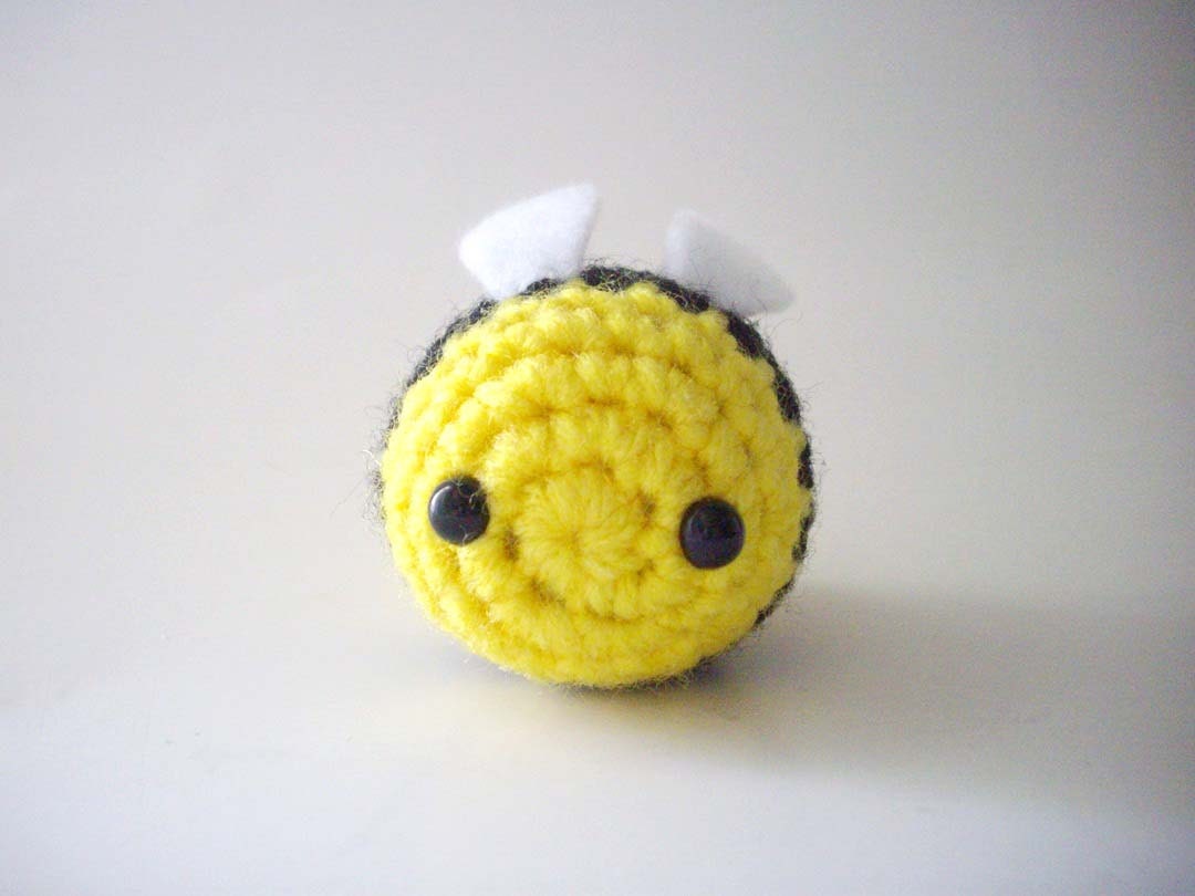Amigurumi Crochet Yellow Bumble Bee