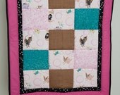 Chihuahua Motorcycle Dude & Princess Dog  or Baby Quilt 25 1/2 by 28 inches