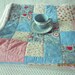 Shabby Chic, Minky, Warm, Baby, Toddler, Quilt with Cupcakes, English China, Roses, Hearts