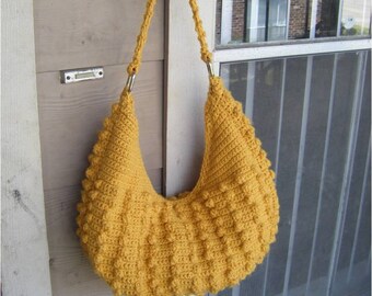INSTANT DOWNLOAD Natalia Hobo Crochet Tote Bag - Pattern