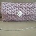 Clutch Crocodile Oversize Crochet Pattern INCLUDE instructions to make Brooch Pearls