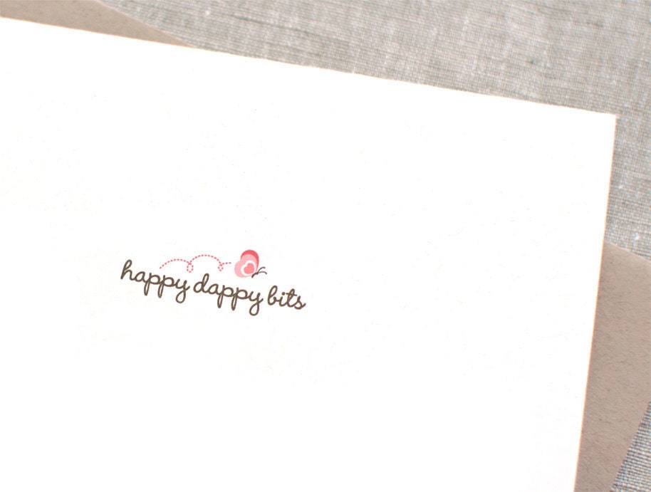 Thank You Cards, Set of 6 - Spring Wedding: Pastel Mint, Pink Peach, Mustard Yellow - Eco Friendly