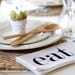 eat-silk screened 4-pc napkins (black ink)