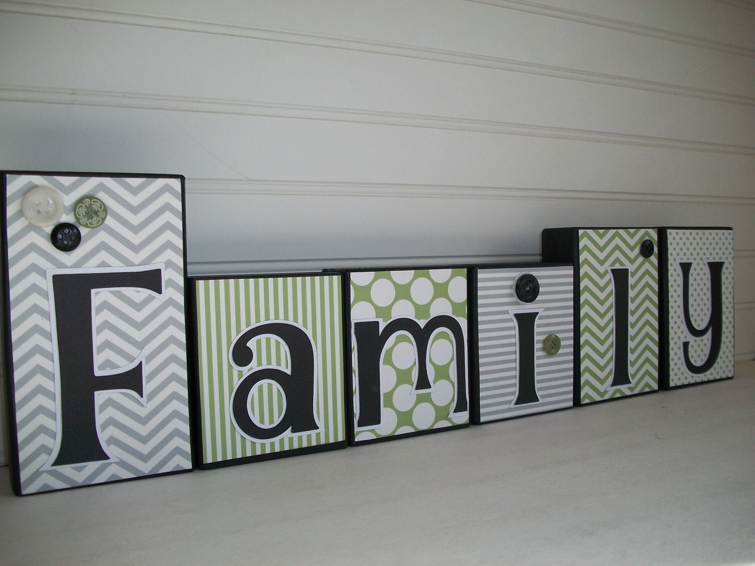 Personalized Custom Letter Blocks