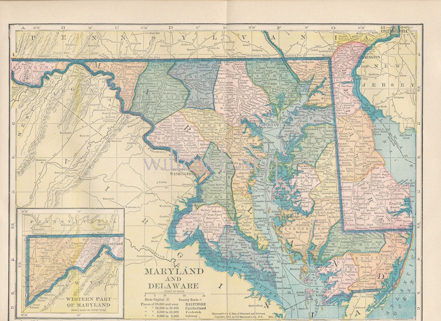 Maryland Delaware Map