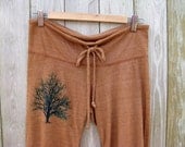 under the shade Tree Cropped Pants in Terracotta, Eco Friendly, Capris, Lounge Pants, Yoga Pants, S,M,L,XL