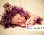 Baby Lion Cub Hat-Baby Girl Purple-Perfect Newborn Photo Prop or Halloween costume