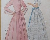 Now on Sale...Silver Screen Goddess, 1951 McCall's Hostess Coat Sewing Pattern 8768, Size 14, Bust 32, Uncut