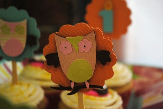 Owl Cupcake Toppers