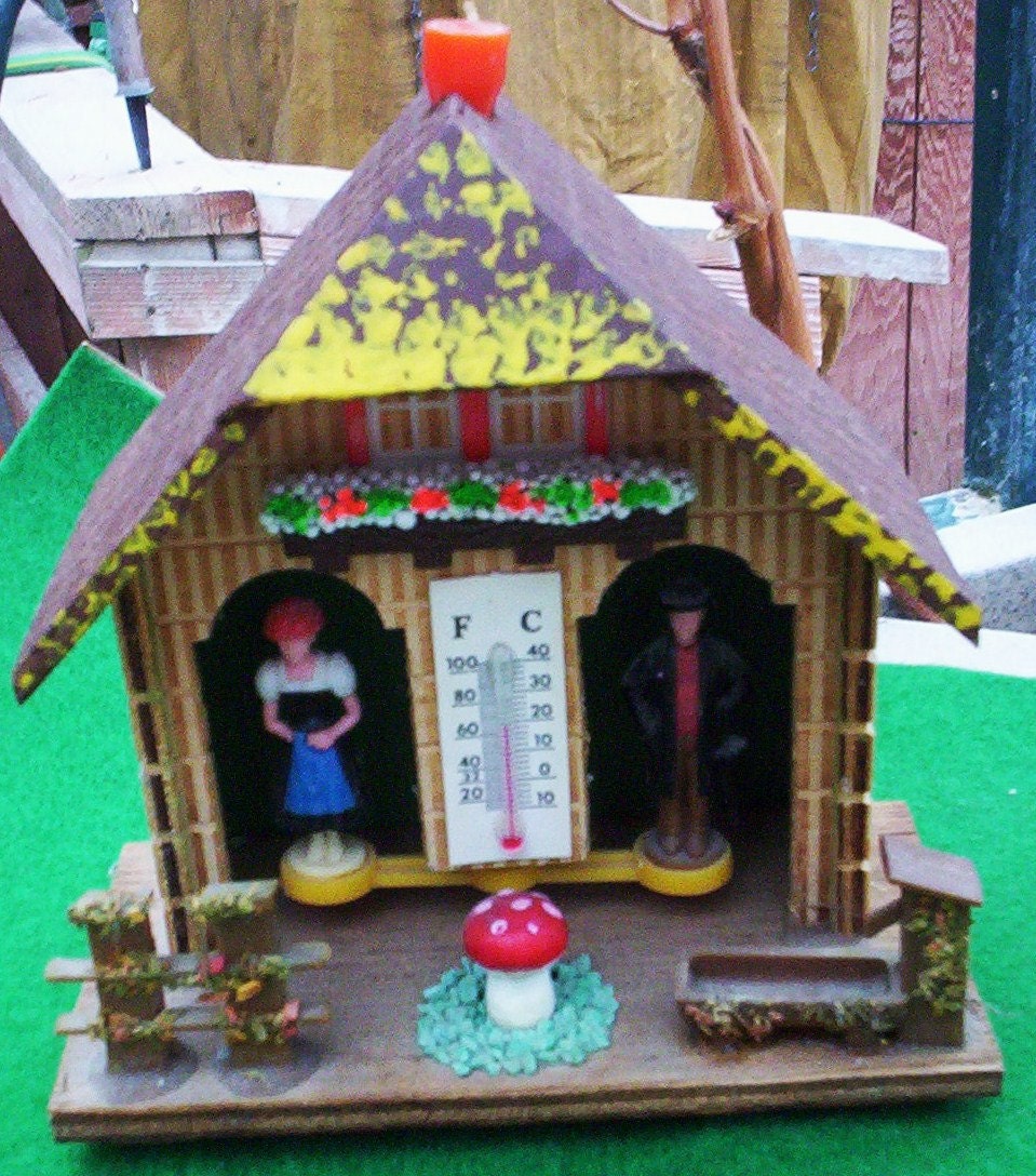 Weather Station. Vintage Weather Haus. West German Weather Haus. West German Bambi Weather Haus