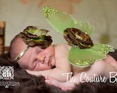 Moss Green Gold and Brown Sequin Vintage Headband Beautiful Photo Prop First Christmas Photos