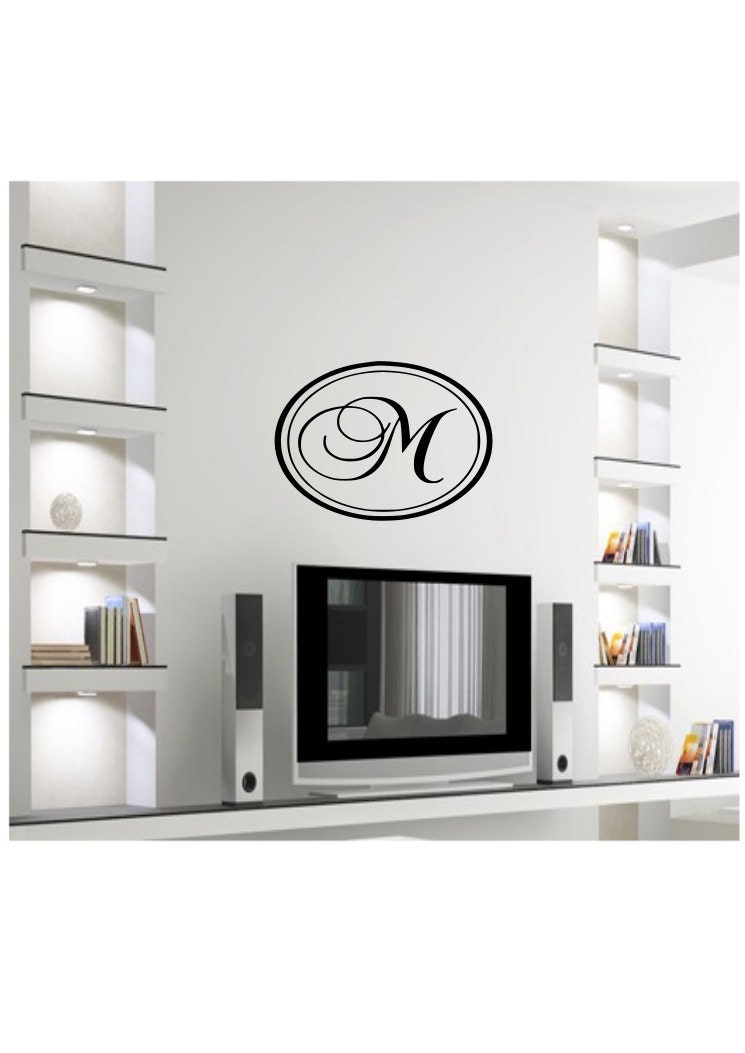 Elegant Monogram Wall Decal