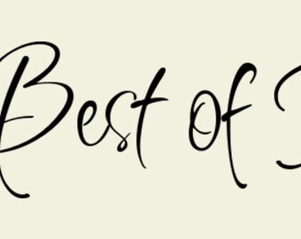 The Best of Times Vinyl Wall Quote Lettering Decal