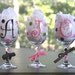 Personalized Initial Wine Glasses with Polka Dots / Bridal Party/Bachelorette Party/ Girls Night Out/Birthday Gift