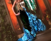 Willow and Stream Gown by MaryGwyneth Fine Wearable Art, OOAK couture designer sample