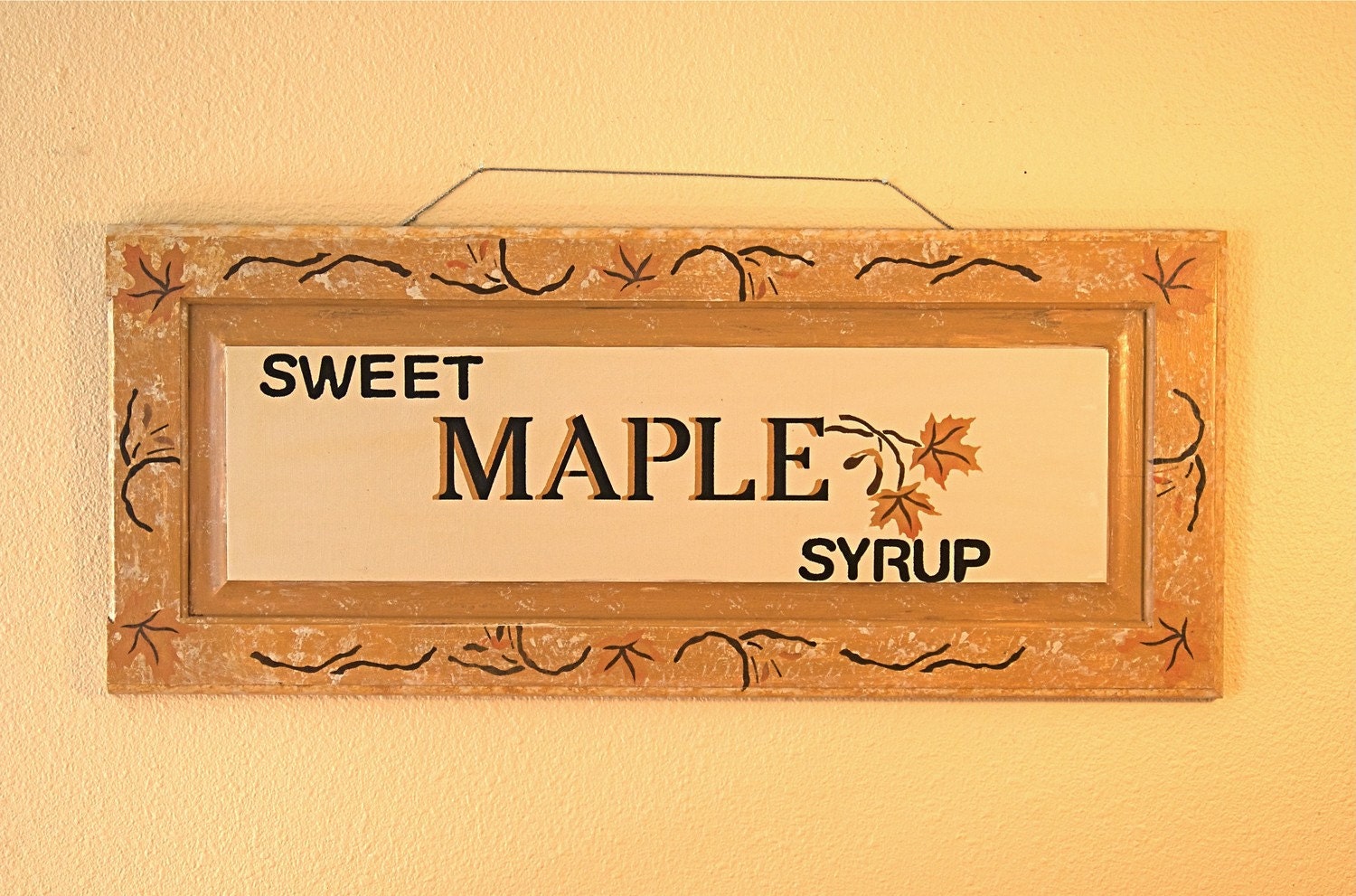 Handpainted recycled sign wall decor decora