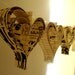 Valentines day Garland paper hearts banner
