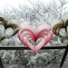Heart garland banner Pretty in Pink