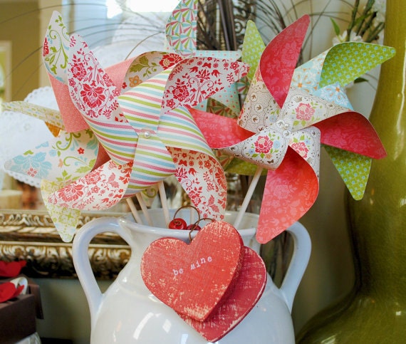 Love Spell pinwheels love and romance set of 6 Large Pinwheels
