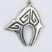 Dowsing Pendulum - Stylized Hopi Bear with Amerind Bead