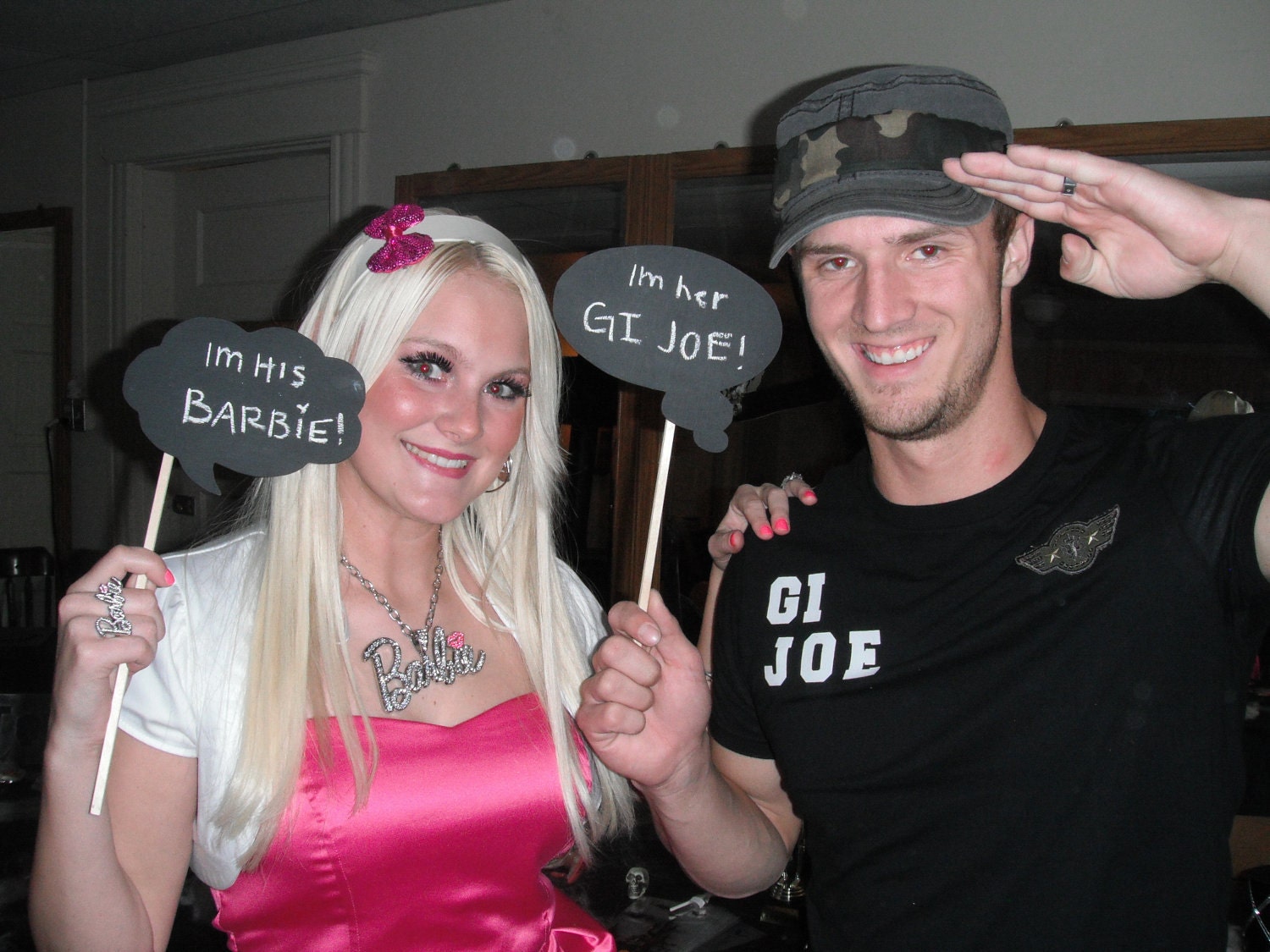 Chalkboard Speech Bubbles made from wood (set of 3) - Ready to Ship Photography Props on a stick Great for Holiday Parties