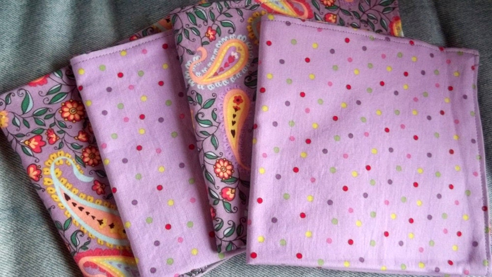 Double Sided Cloth Lavender Napkins