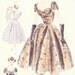 Vintage 50s Vogue Special Design Pattern S-4264 cocktail evening dress Bust 32