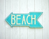 Wooden beach sign - lake sign - turquoise - shabby chic  signs