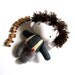 Rag doll toy plushie baby boy kid handmade stuffed plushie softie white grey gray navy blue denim cuddly soft child friendly 11 inch 27 cm