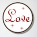 Counted Cross stitch Pattern PDF. Instant download. Love. Includes easy beginner instructions.
