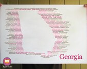 Georgia State Typographical Poster