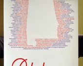 Alabama State Typographical Poster