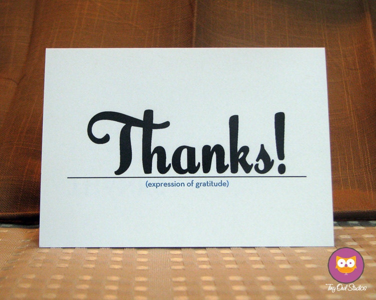 Mad Lib Thank You Cards - Set of 10