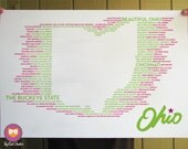 Ohio State Typographical Poster