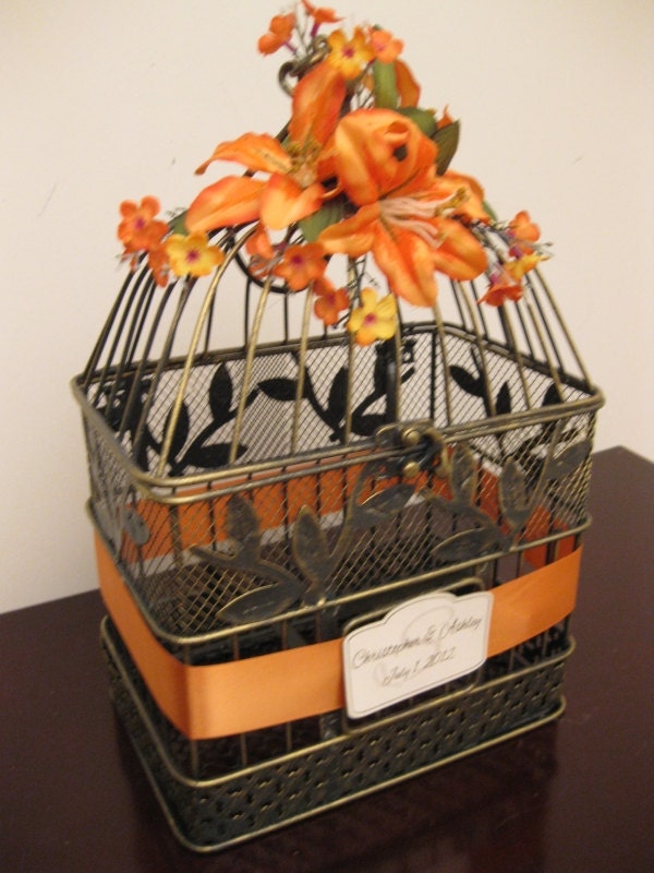 Wedding Bird Cage Card Holder Shabby Chic Bird Cage Wedding Card