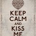 Keep Calm and Kiss Me (Victorian Heart) 8 x 10 Print Buy 2 Get 1 FREE