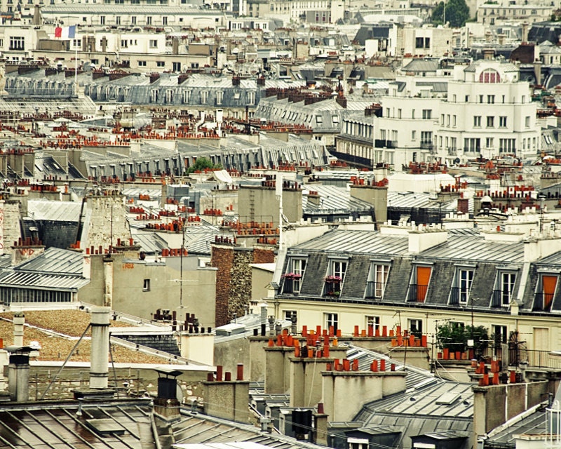 Rooftops of Paris-A Moveable Feast - Fine Art Photograph of the Rooftops of Paris - 8x10