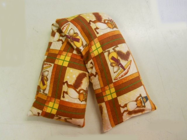 Autumn Colors Squirrels - Rice Filled Hot and Cold Pack "Bubbies"