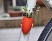 Red Planter for your Bike: A Wearable Planter - wearableplanter